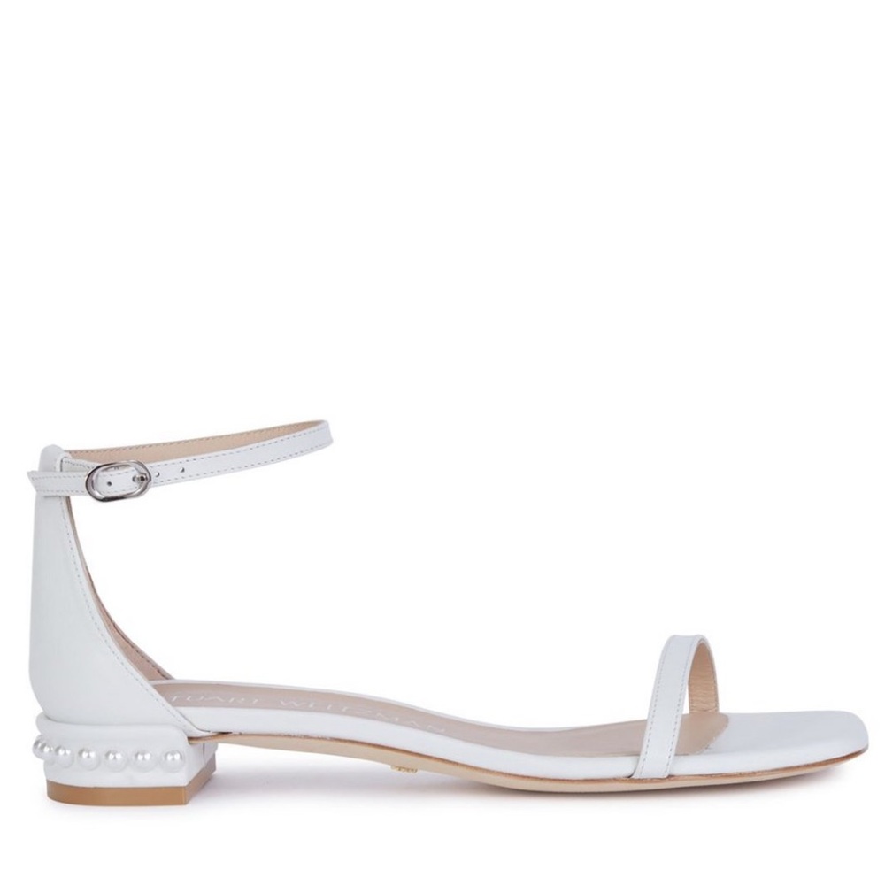 STUART WEITZMAN NUDISTCURVE PEARL FLAT
SANDAL worn once size 9.5